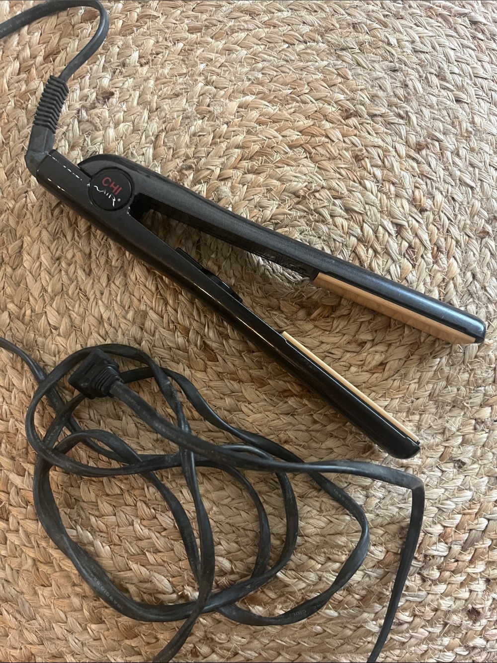 CHI Air Mini Hair Straightener in Black with Red Logo